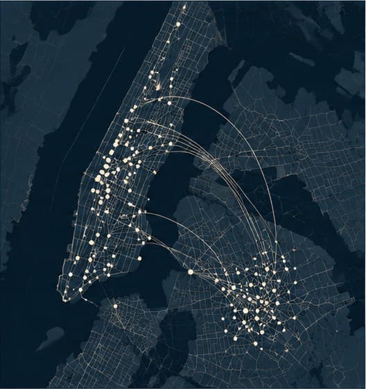 Map of broker coverage across New York
